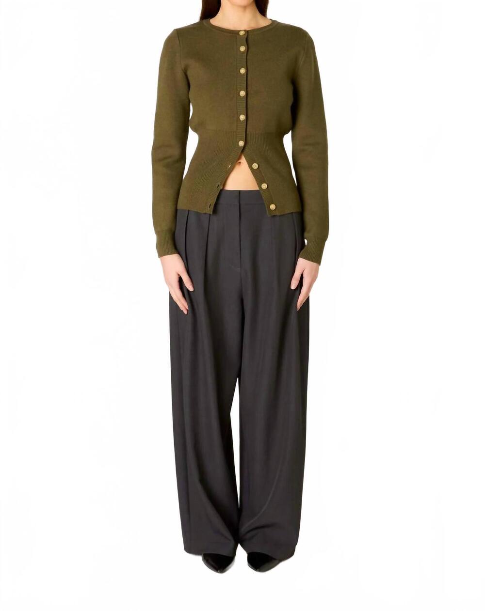 NEW NIA sophia cardigan in olive